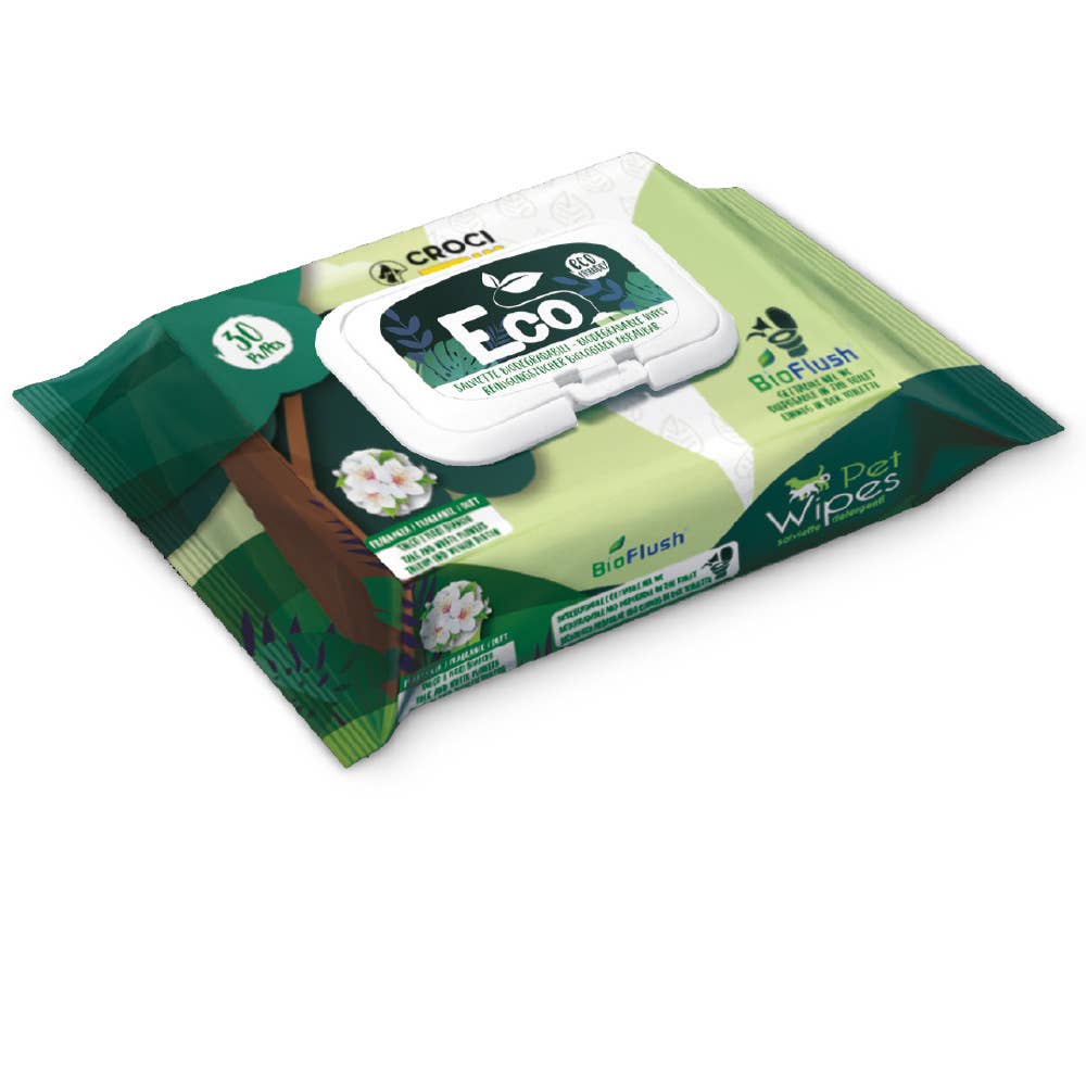 Lingettes humides pour chiens et chats - Beurre d'amande et de karité