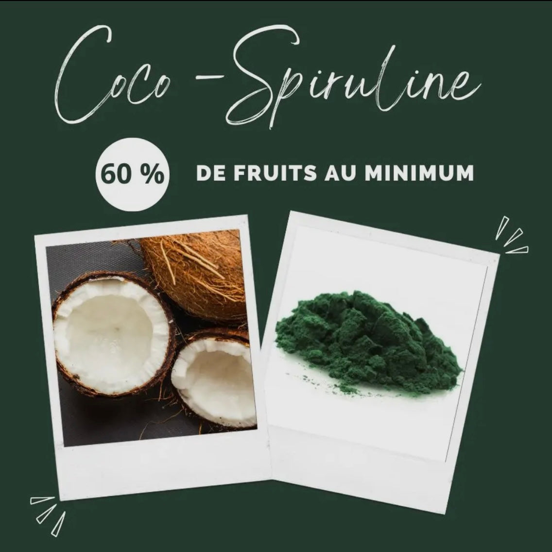 Glace pour chien Coco et Spiruline