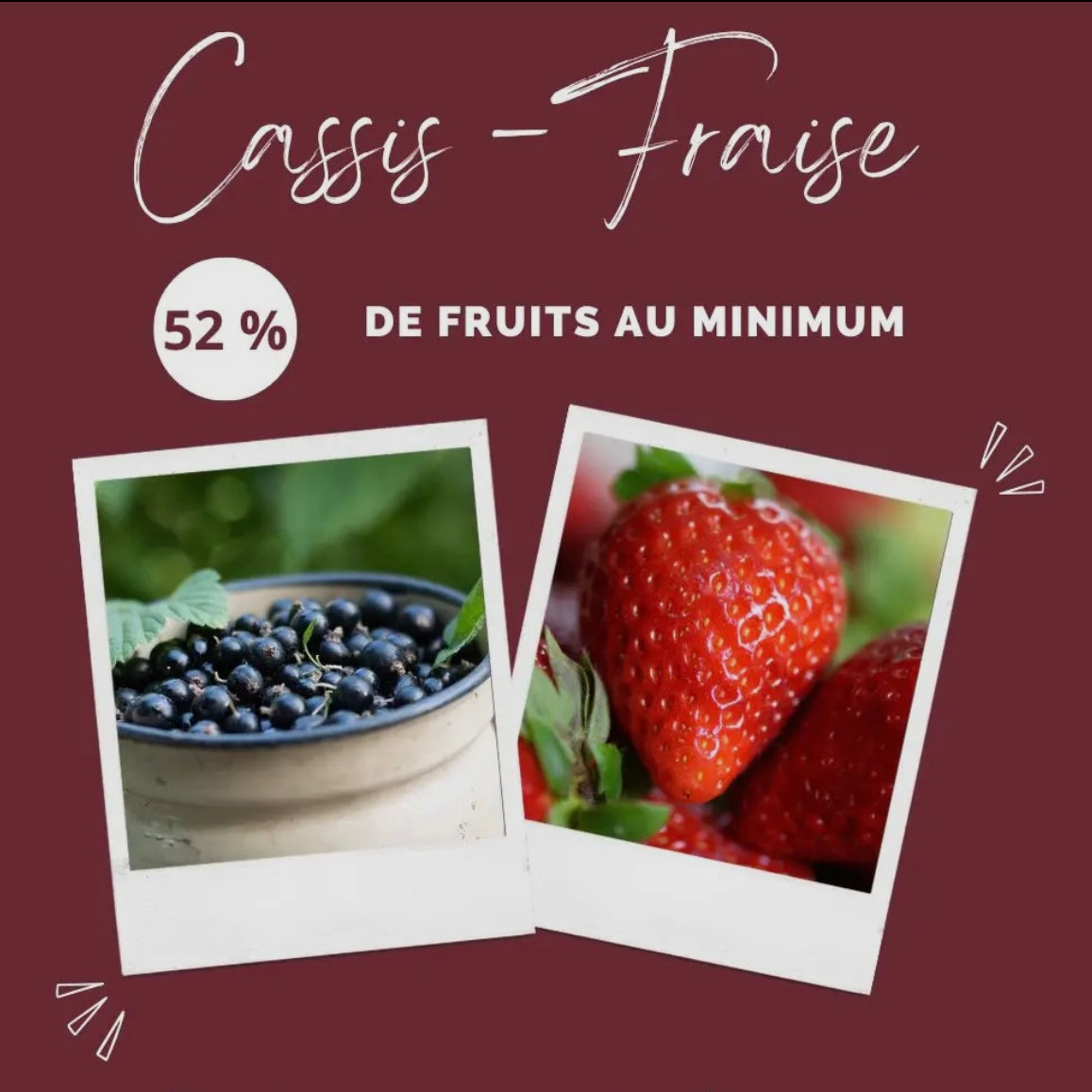 Glace pour chien Cassis et Fraise