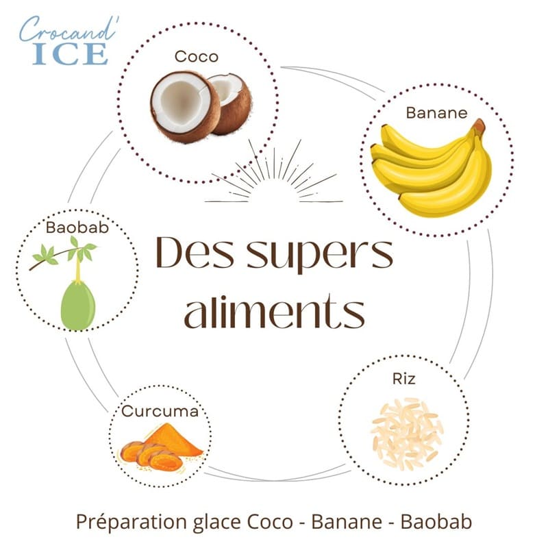Glace pour chien Coco Banane