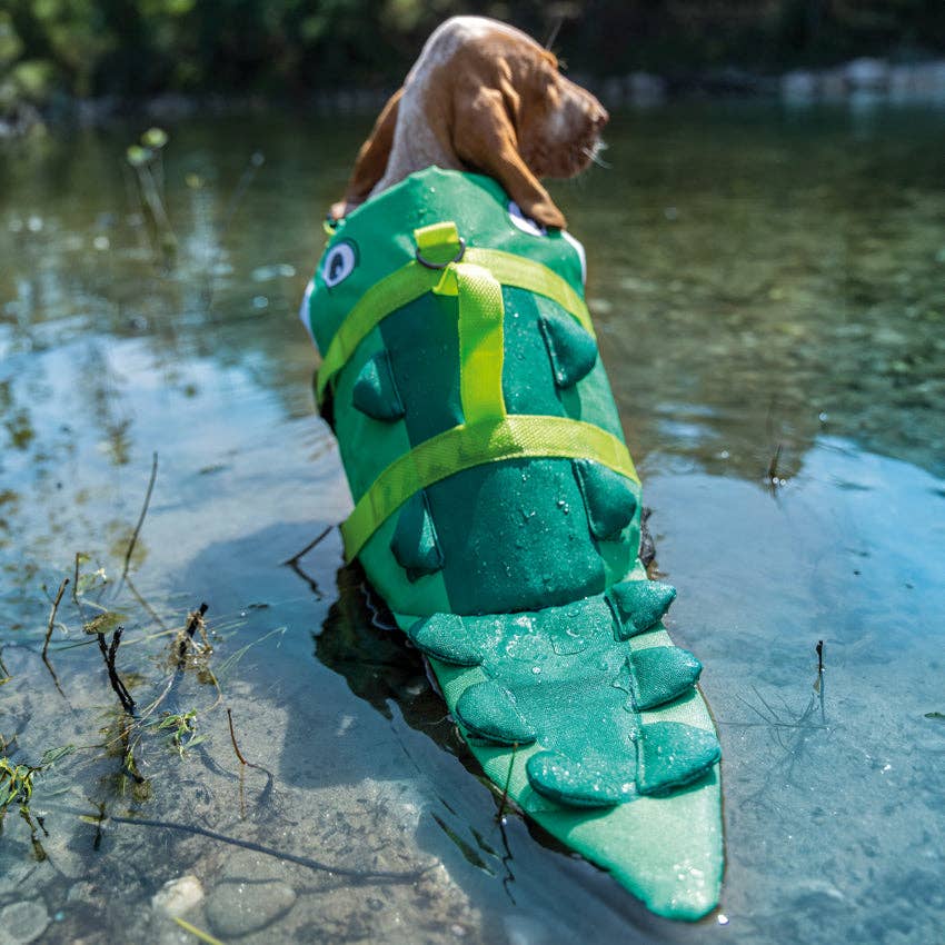 Gilet de sauvetage pour chien - Crocodile: 25 CM