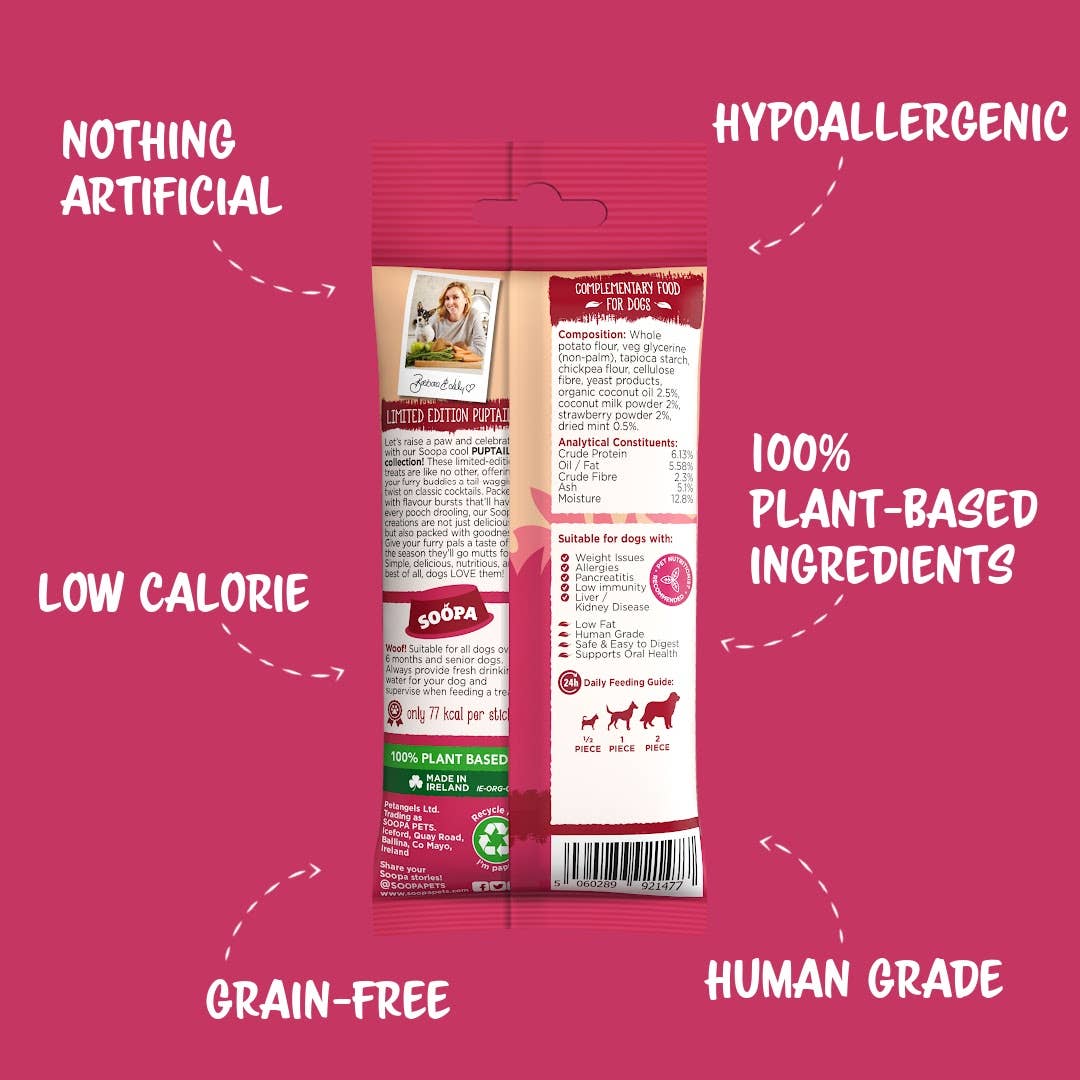 Bâtonnets Dentaires pour Chiens – Saveur Fraise Dog-Quiri