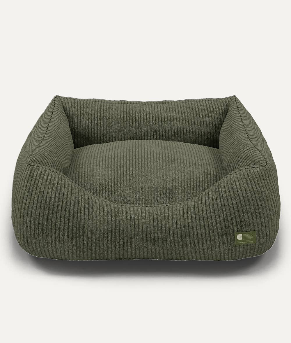 Panier pour chien en velours côtelé - Vert Kaki