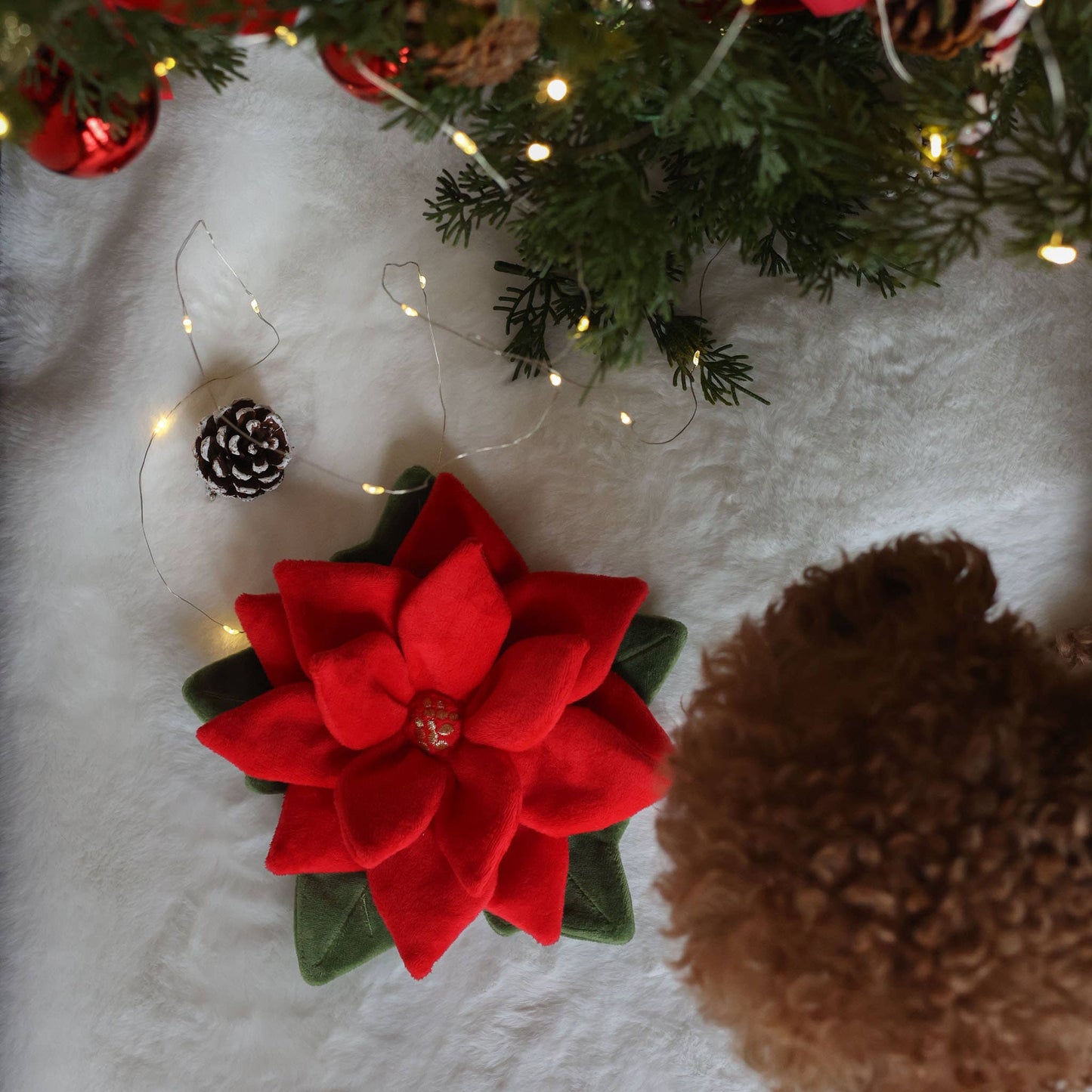 Jouet Fleur de Noël Rouge