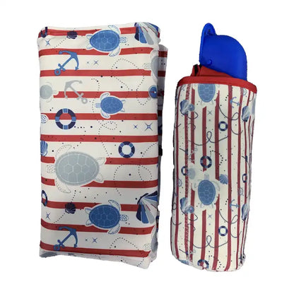 Kit rafraichissant pour chien avec tapis, gourde et sac isotherme - Modèle Marine - Croci
