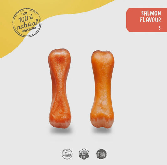 Plutos - Os a mâcher pour chien à la caséine saveur Saumon
