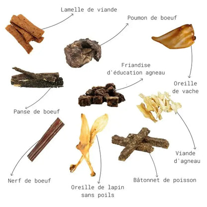 Pack mix friandises séchées - Mastication découverte