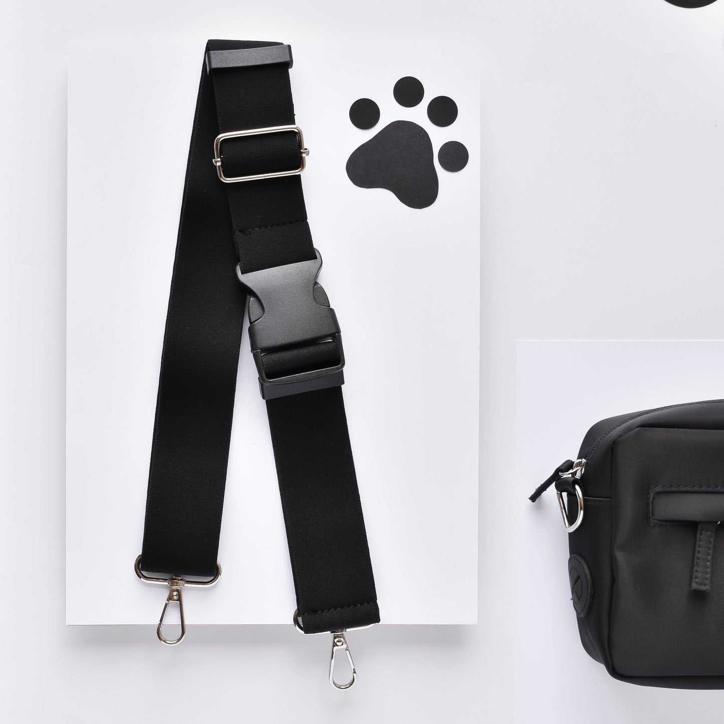 Bandoulière pour sac - Noir uni