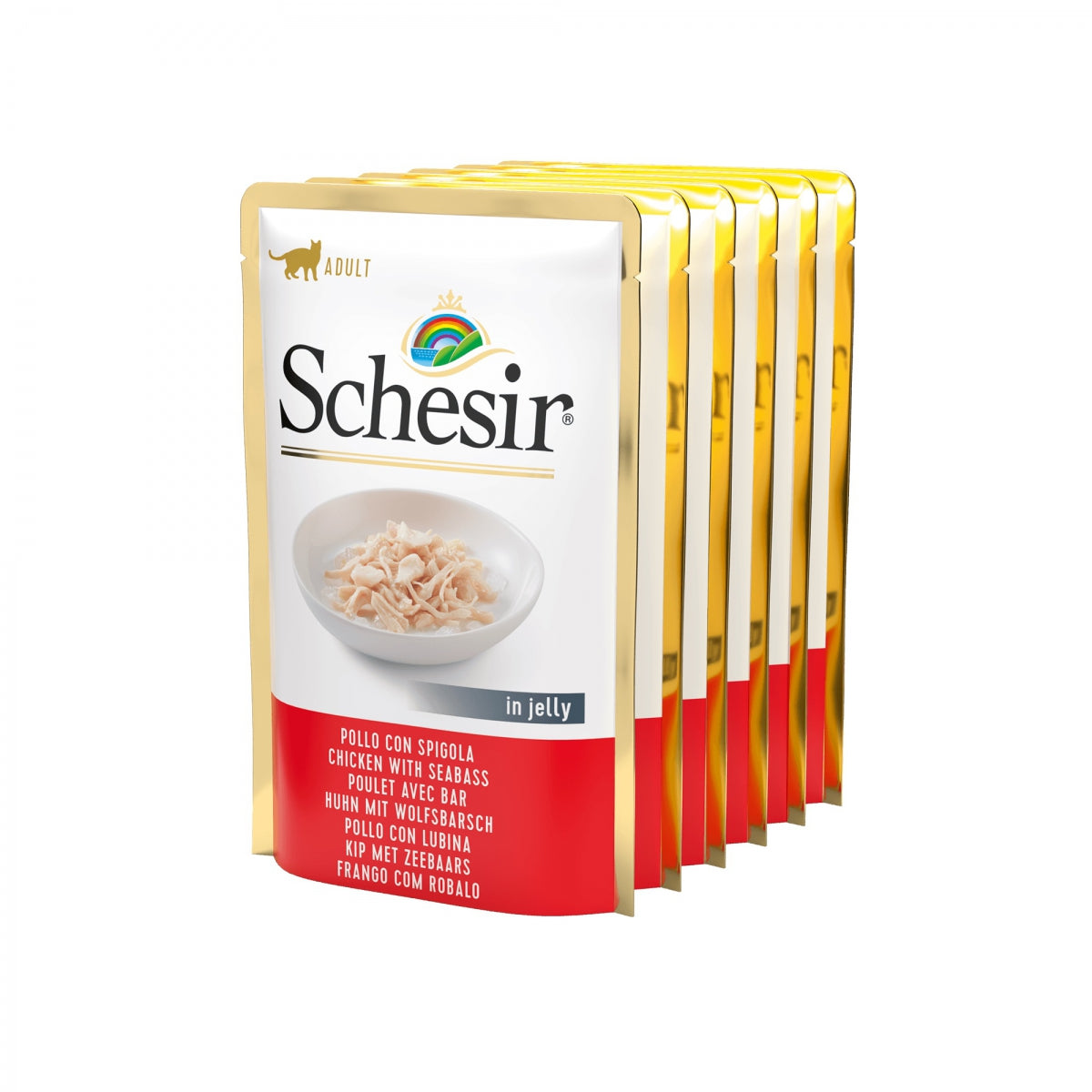 Schésir Poulets Bar en gelée - Chat
