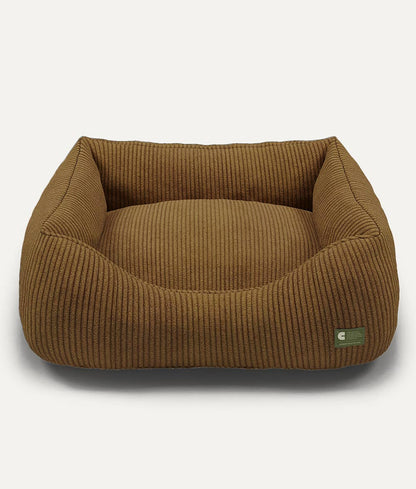 Panier pour chien en velours côtelé - Moutarde